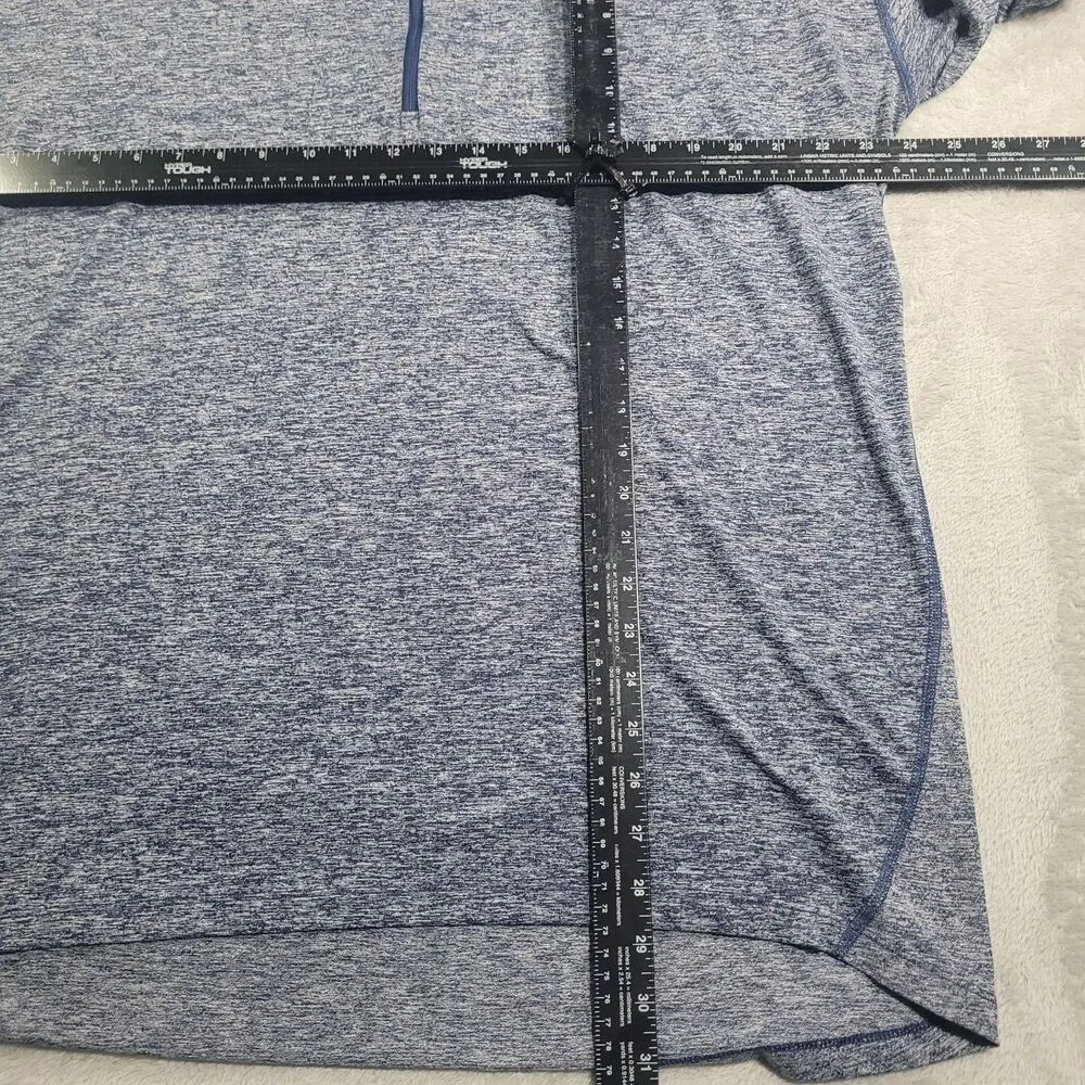 Nike Dri-FIT Pullover Mens XL Blue 1/4 Zip Long Sleeve Running Top Athletic